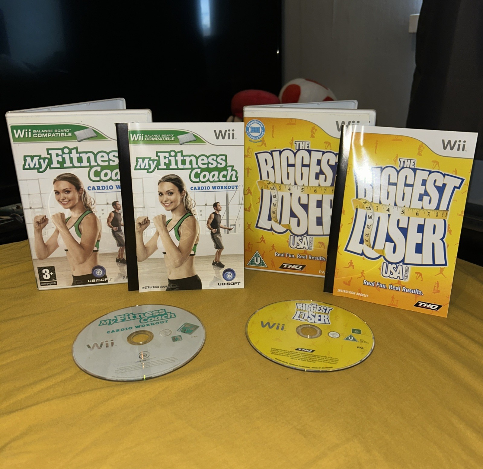 Nintendo Wii: My Fitness Coach & The Biggest Loser Games Weight Loss - Great ✅