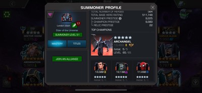Mcoc Cavalier Account