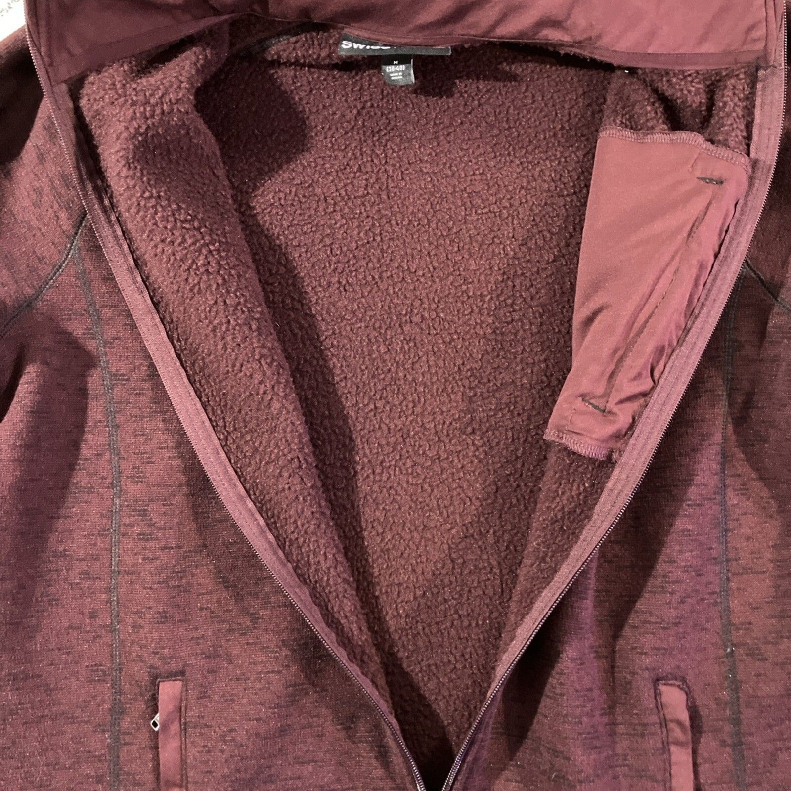 Swiss Tech Softshell Jacket Fleece Collared Mens … - image 8