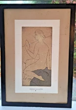 SUSAN GILLETTE "NARCISSA I" RARE FRAMED & MOUNTED PRINT (2002, GRAND IMAGE)