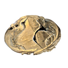 Vtg CHARMANT Belt Buckle Beverly Hills w/ Cranes Birds