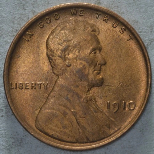 1910 P Uncirculated Lincoln Wheat Penny Cent