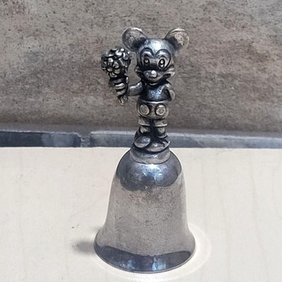 Vintage New England Disney Mickey Mouse Holding Bouquet Flower Bell