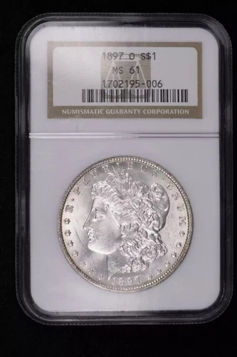 1897 O Morgan Silver Dollar NGC MS-61