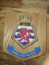 Ships Crest /naval Plaque Or  Tampion For HMS KENYA