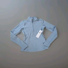 Alo Alosoft 1/2 Zip Rapid Pullover NWT Celestial Blue Size S