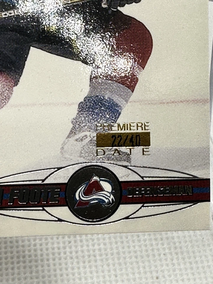 2000-01 Pacific Copper /40 Adam Foote #112 - Image 2 of 3