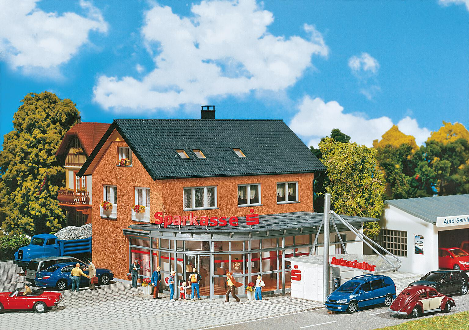 Faller 130480 Spur H0 Sparkasse mit Autoschalter
