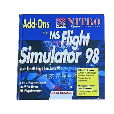 MS Flight Simulator Add Ons 95 98 CD Nitro Xplosive Data Becker Flug PC Spiel