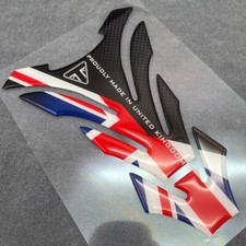 Adesivi protezione serbatoio serbatoio motore Triumph design Union Jack consegna veloce