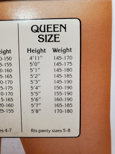 Underalls Pantyhose Panty Taupe Queen Size Sandal Toe Style 320 X NEW Nos - Bild 7 von 8