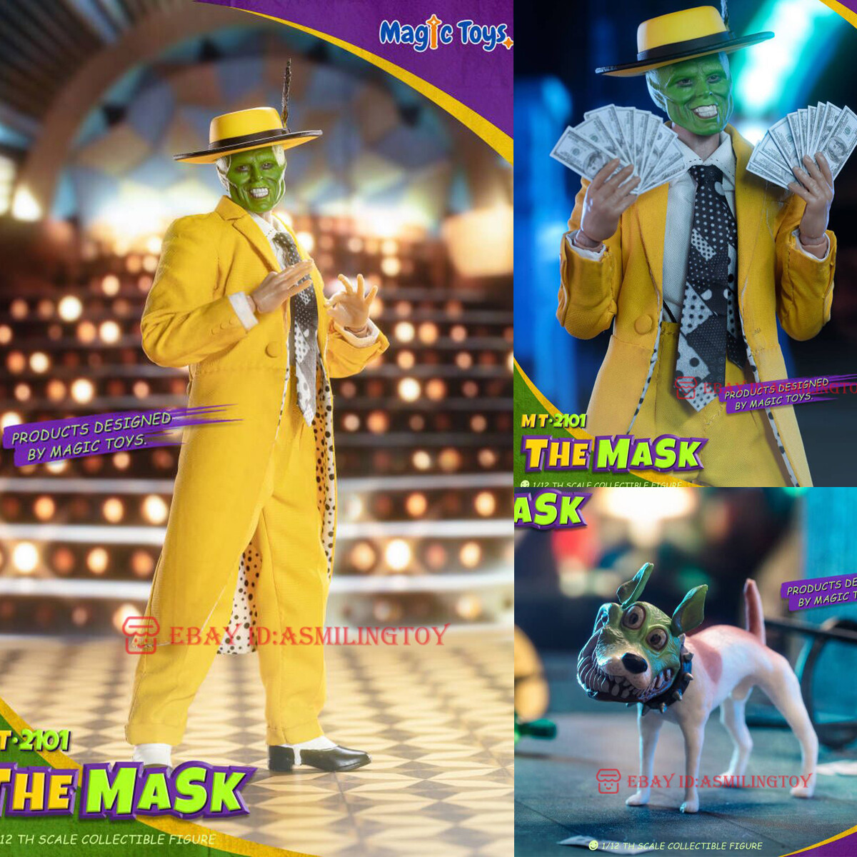 MAGIC TOYS MT2101 1/12 The Mask Jim Carrey Action Figure MAGIC TOYS MT2101 1/12 The Mask Jim Carrey Action Figure