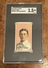 1909-11 T206 Sweet Caporal 150 Baseball Hal Chase Portrait Pink SGC 1.5