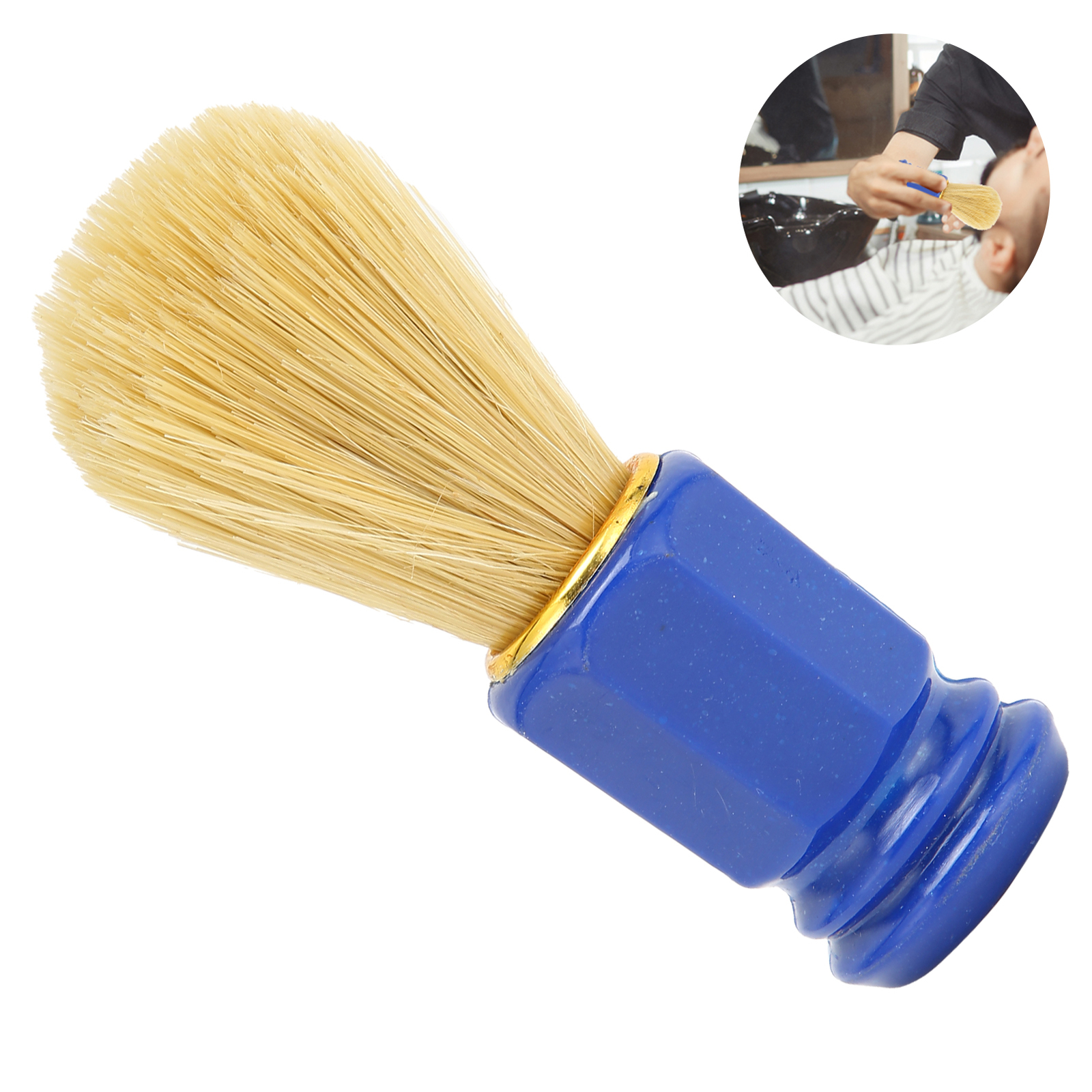 Blue Men Shaving Brush Soft Hair Beard Cleaning Brush Men's Shave Supply For Vau 7082322284811