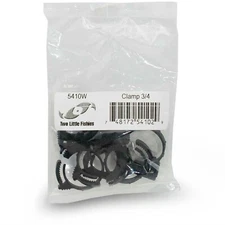 Two Little Fishies Hose Clamps fits 3/4" Tube Set of 6 Plastic Ratchet Clips