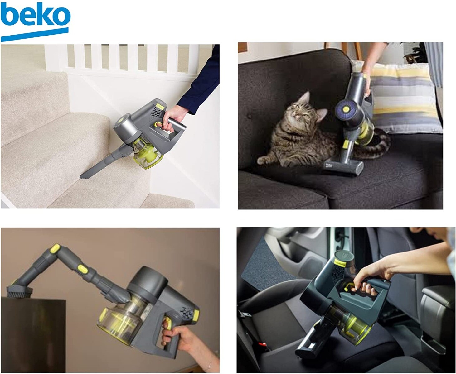 Beko VRT82821BV 21.6v Cordless Upright Stick Vacuum Cleaner PractiClean