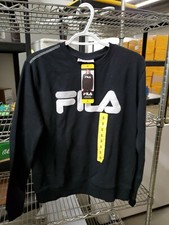 Fila Women's Ladies' French Terry Crewneck Sweatshirt. Black. Size S