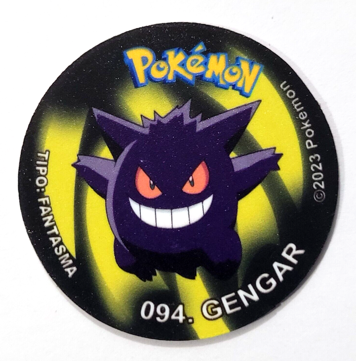TAZO POKEMON EC1 #094 GENGAR 2023 Kanto PERU South America Pogs