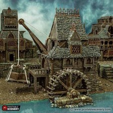 City Watermill - Fantasy DND Dungeons and Dragons