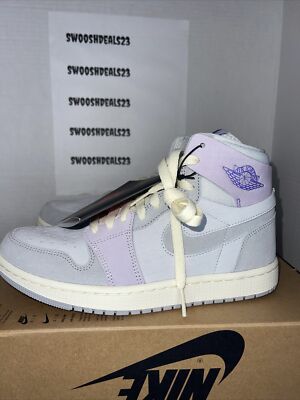 Air Jordan 1 Zoom Air CMFT 2 Shoes Smoke Gray Grape DV1305-005 Women s 7  