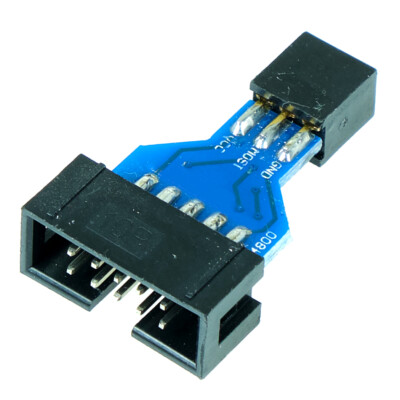 1PC for example Bascom USBASP ICSP ISP Adapter 10-pin to 6-pin 