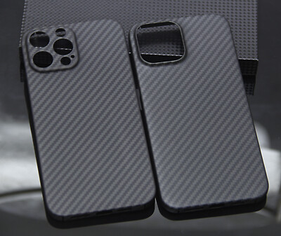 Genuine Carbon Fiber Case For iPhone 16 15 14 Pro Max 13 Matte Hard Light Cover