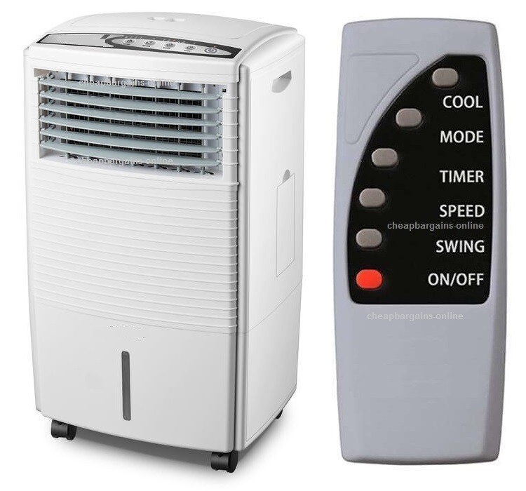 HELLER EVAPORATIVE AIR COOLER ICE COOLING FAN HUMIDIFIER REMOTE