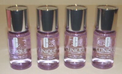 4 Clinique Take The Day Off Makeup Remover For Lids Lashes & Lips 1 Oz 30mL Each