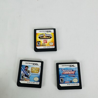 Power Rangers Samurai, Transformers Animated & Star Wars Clone (Nintendo DS)