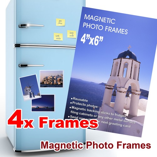 Magnetic Photo Frames Fridge 5x7 4x6 2.5x3.5 inches Magnet Pictures Clear Pocket - Picture 16 of 28