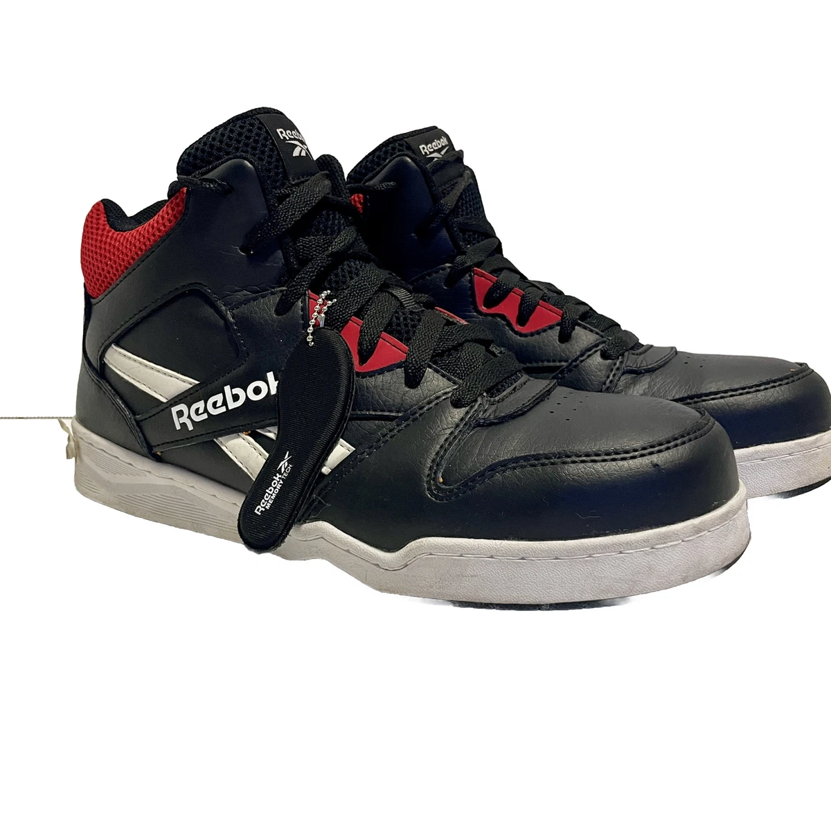 Reebox RB4132 Steel Toe Work Shoes Men Size 8.5 black white red eBay