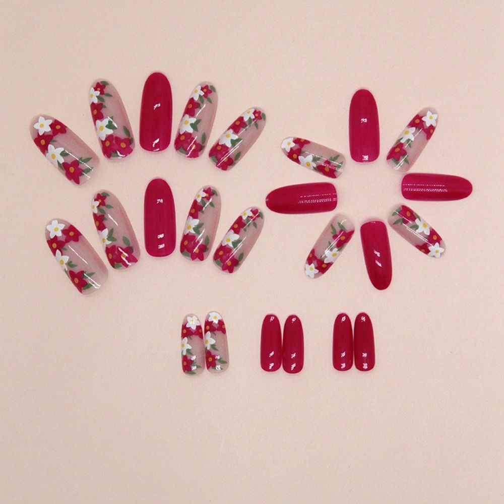 French False Nails Vintage Nail Tips Manicure Fake Nials Women eBay