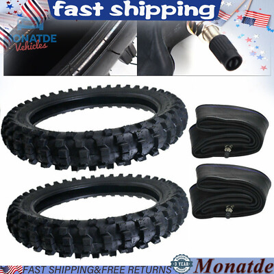 #ad #ad 70 100 19 amp; 90 100 16 Front Rear TireTube Set For Honda Dirt Bike KX100 CRF150 $130.15