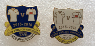 Bolton Wanderers v Leeds United Match Badges