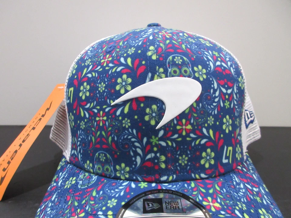 McLaren Racing Hat Cap Snap Back White Blue Formula One F1 Race Car New Era Mens - Image 2 of 4