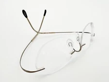 Silhouette M 7395 Eyeglasses FRAMES 6055 Brown .[]19-140 Titanium I993