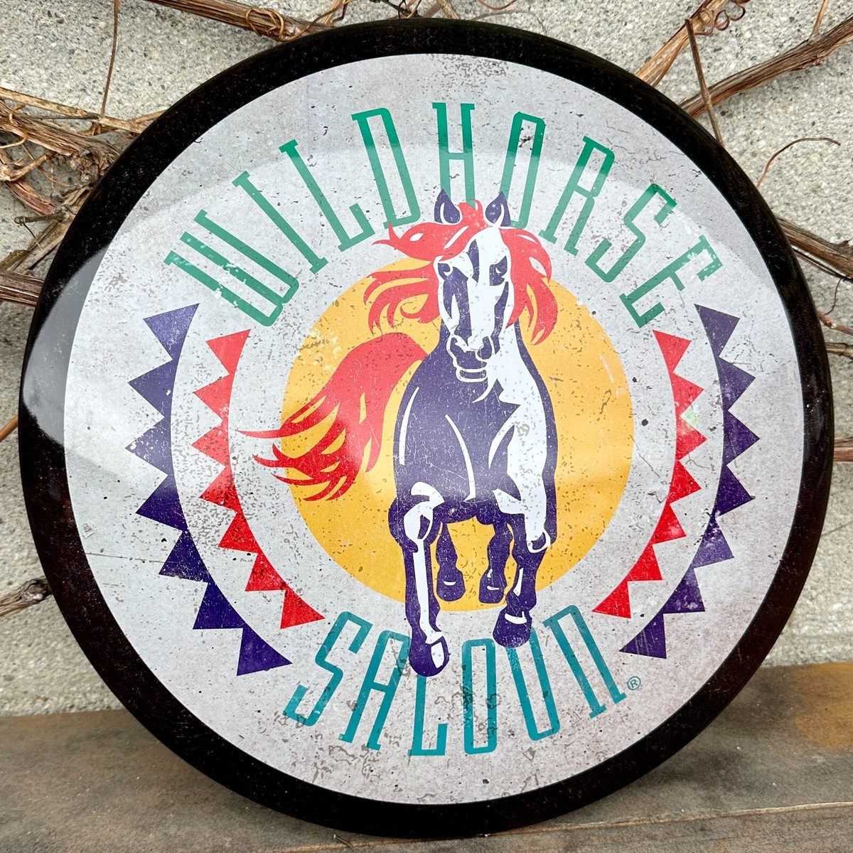 USA　ヴィンテージ　 バーウッド 　アニマルサーカストレイン ウォールデコ Wildhorse Saloon 16