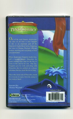 Digiview Entertainment Audio Book Series: Pinocchio 4 CD Disc Set