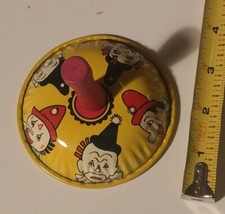 Vtg Kirchhof Tin Litho Toy Noisemaker Clowns Rattle Bell