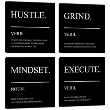 Motivational Wall Decor Posters Inspirational Canvas Wall Art Quotes Motivati...