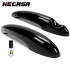 HECASA Glossy Black Door Handle Covers For MINI Cooper S R50 R52 R55 R56 R59 R61