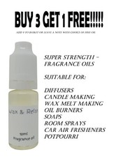 Fragrance Oils Fine & Designer Candle Wax Melts Soap Burner Diffuser UK 10ML