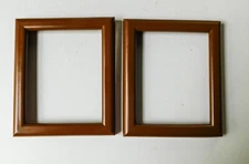 2 Vintage Plastic Picture Frames Holds 4 x 5 Jiffy Creative Circle MCM Embroider