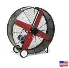 DRUM FAN Industrial - Slim - 42" - 1/2 Hp - 115/230V - 1 Phase - 14,445 CFM