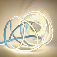 5M 10M COB LED Strip 12V 24V 320LEDs/M High Density Flexible FOB Led Tape Lights