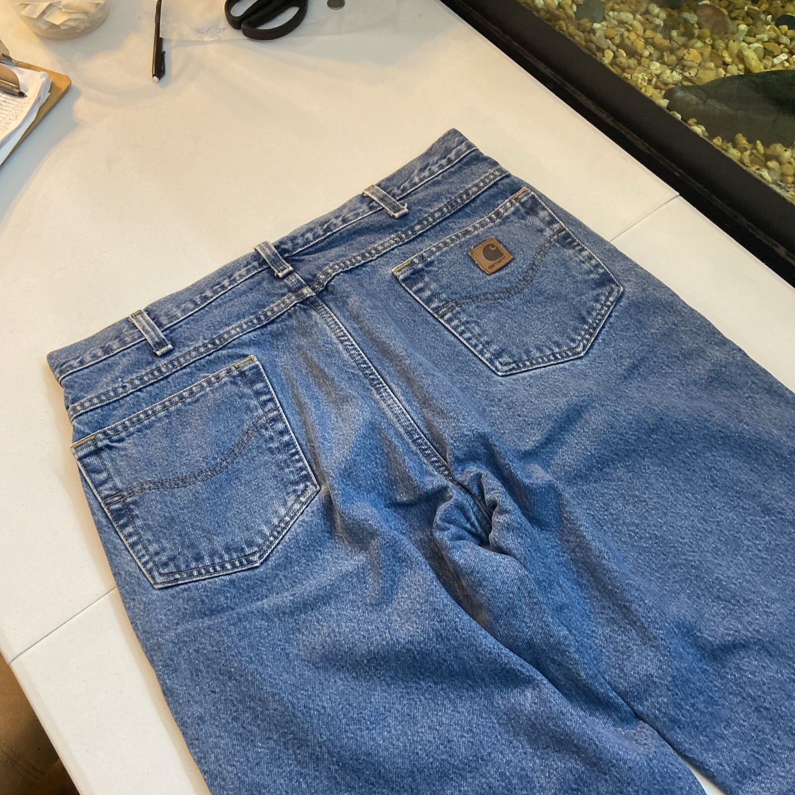 Carhartt Lined Jeans 36x29 Mens Blue thumbnail 5