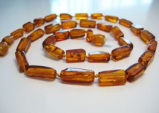 Genuine Elegant Beautiful Cognac Baltic Amber Necklace !!!