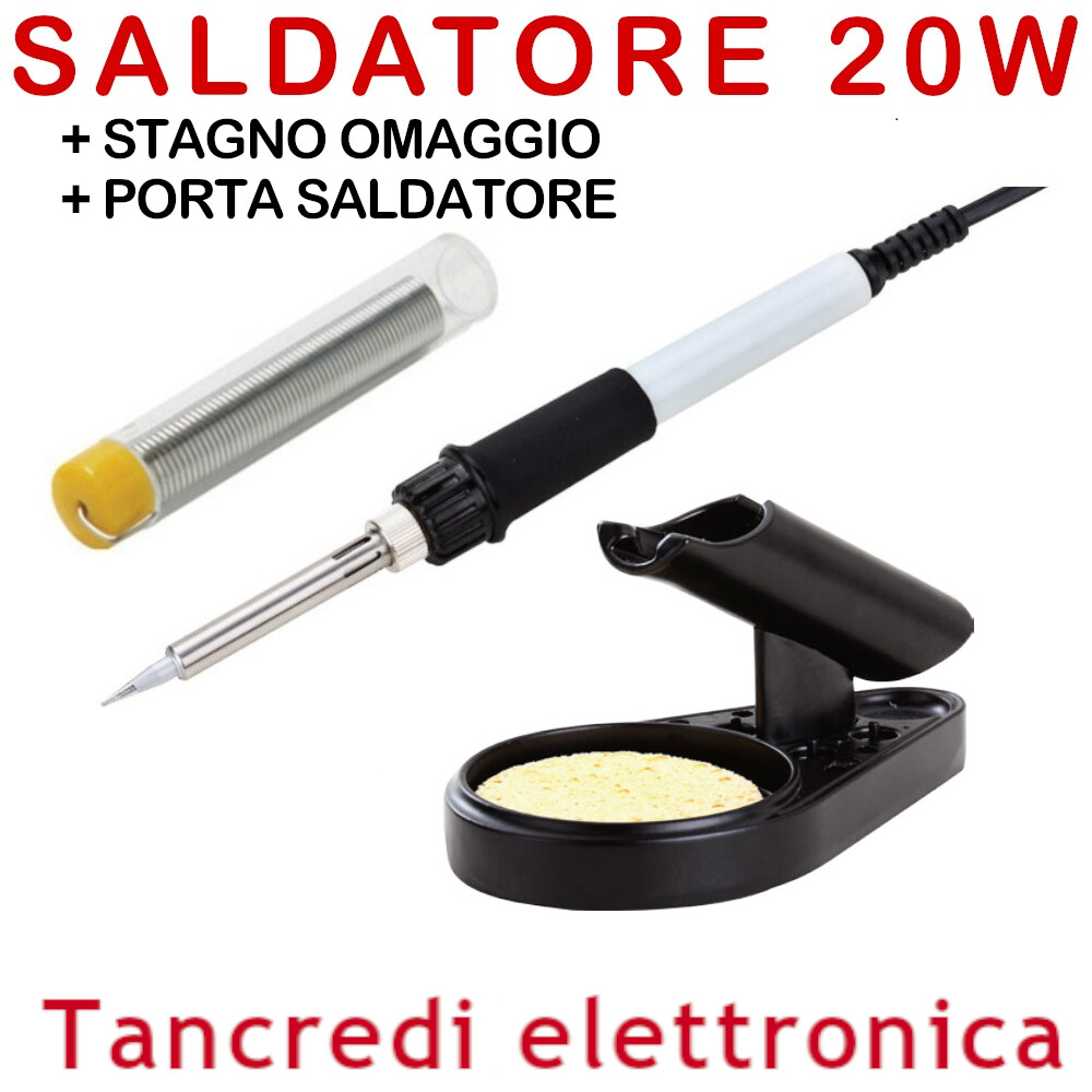 Saldatore A Stilo 20W Modello ZD-23 - Punta Fine, Resistenza In Ceramica, Impugnatura Anticalore