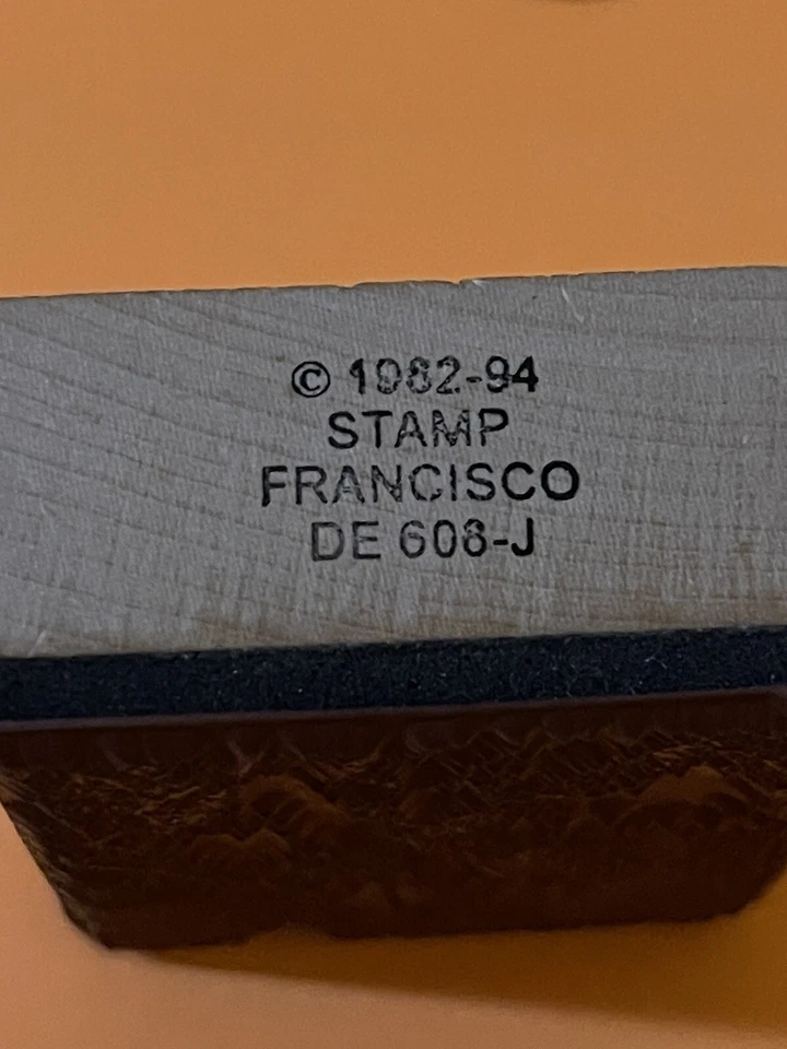 Sello de goma vintage - Sello Francisco - DE 608-J Foto 4 de 4