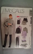 McCall's 2371 Sewing Pattern Spa Essentials  Size XS-S-M  NEW
